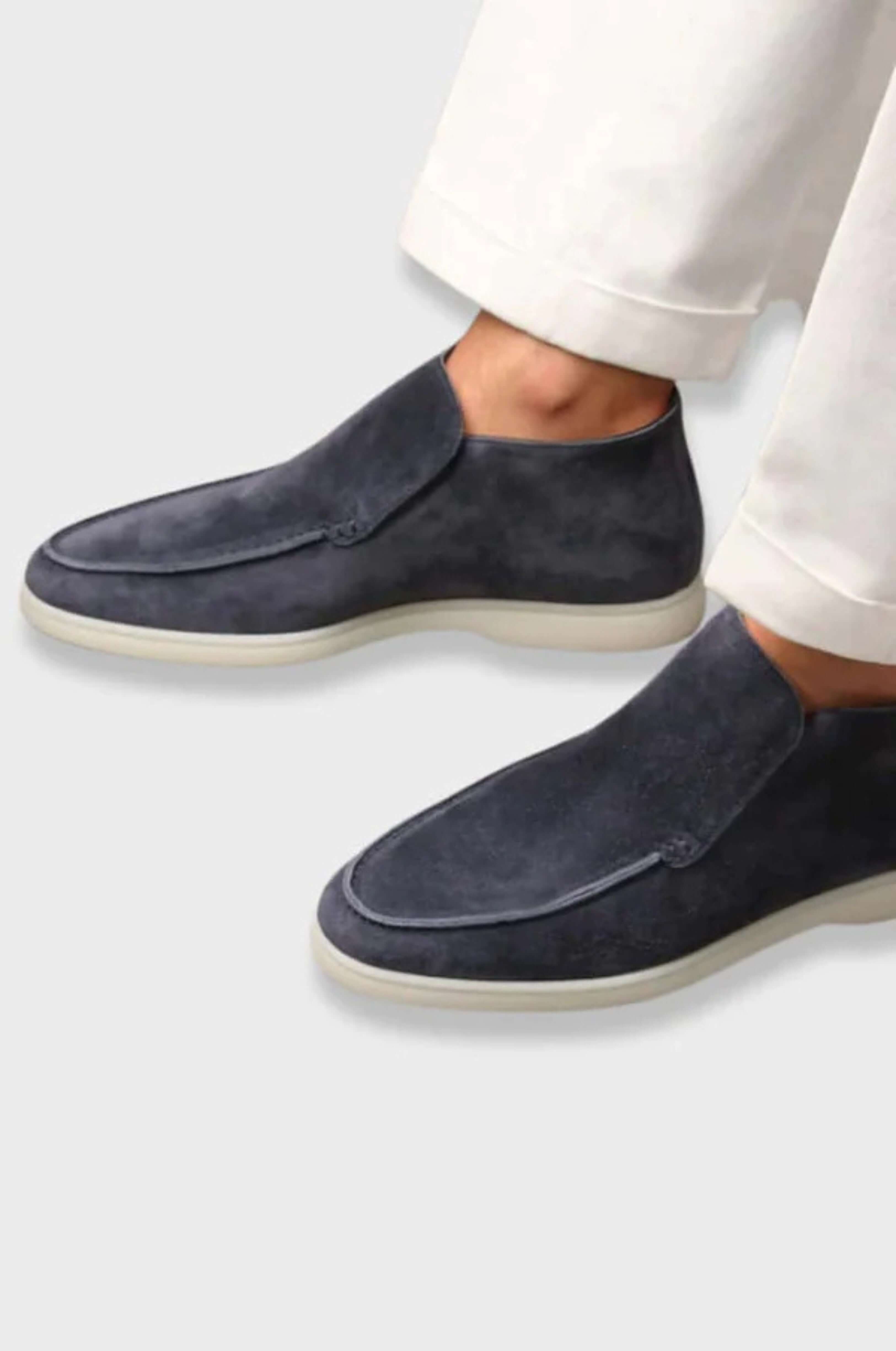 Hohe Leder-Loafer