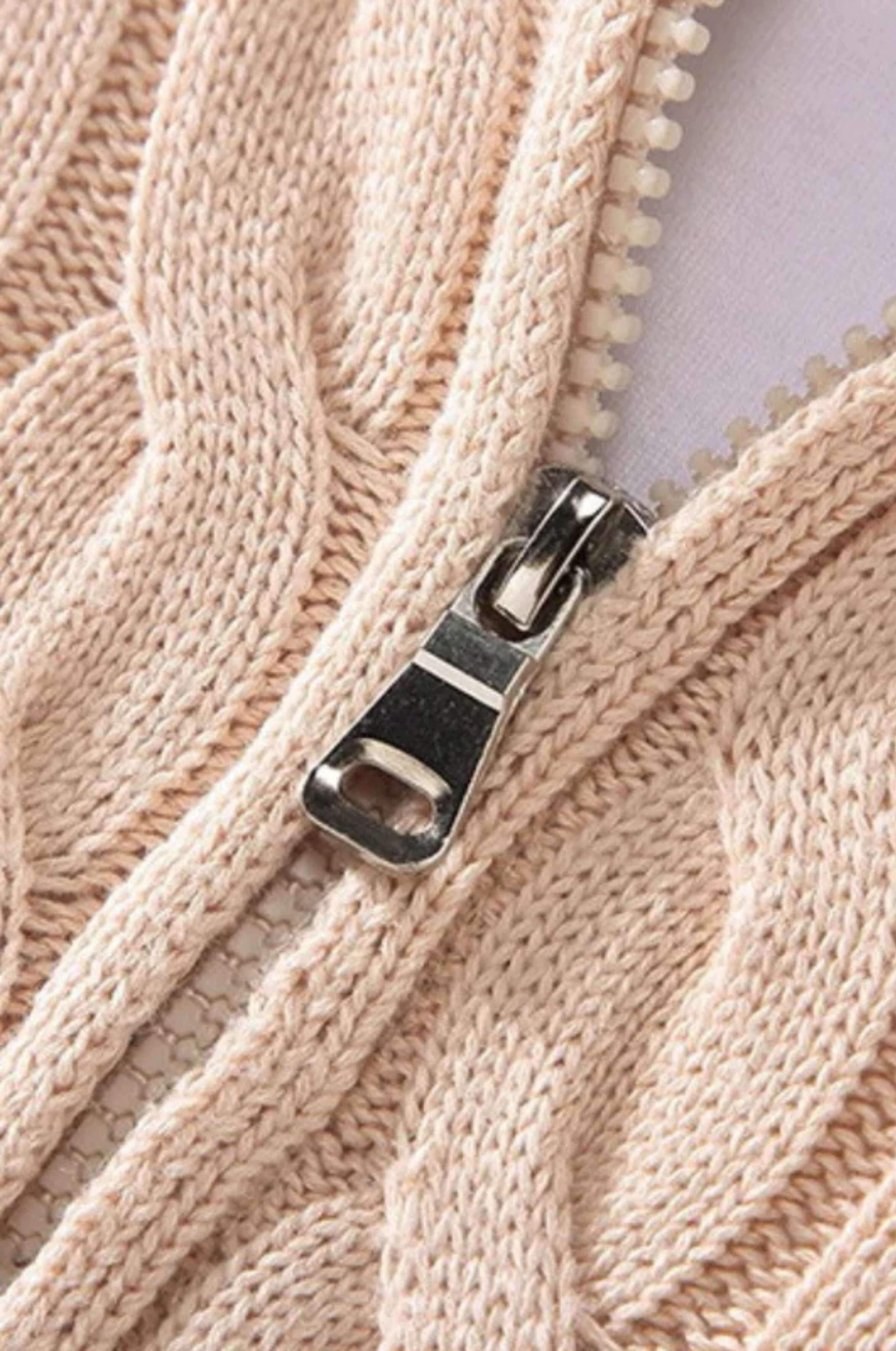 Pasano Cable Knit Zip Up