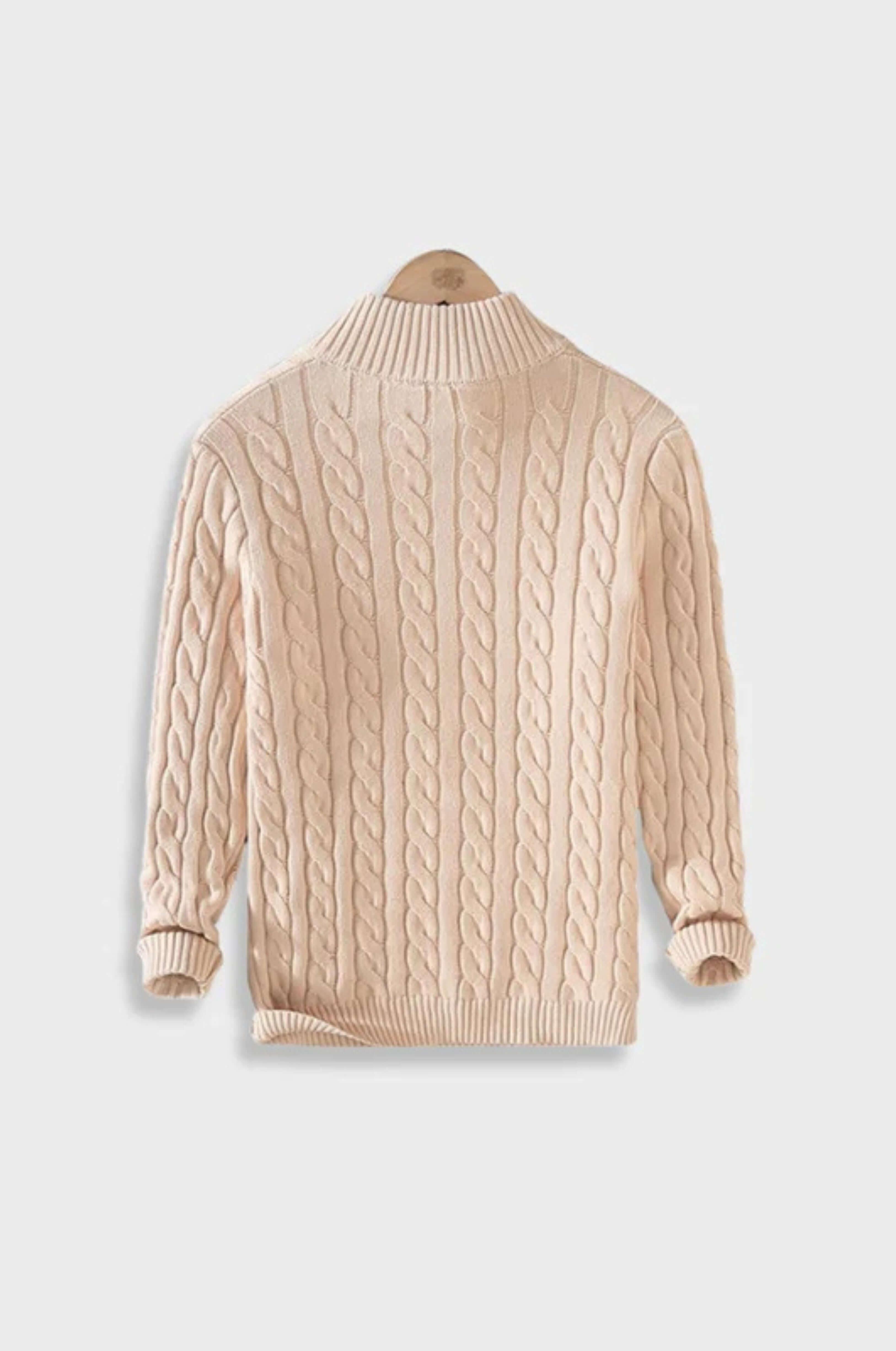 Pasano Cable Knit Zip Up