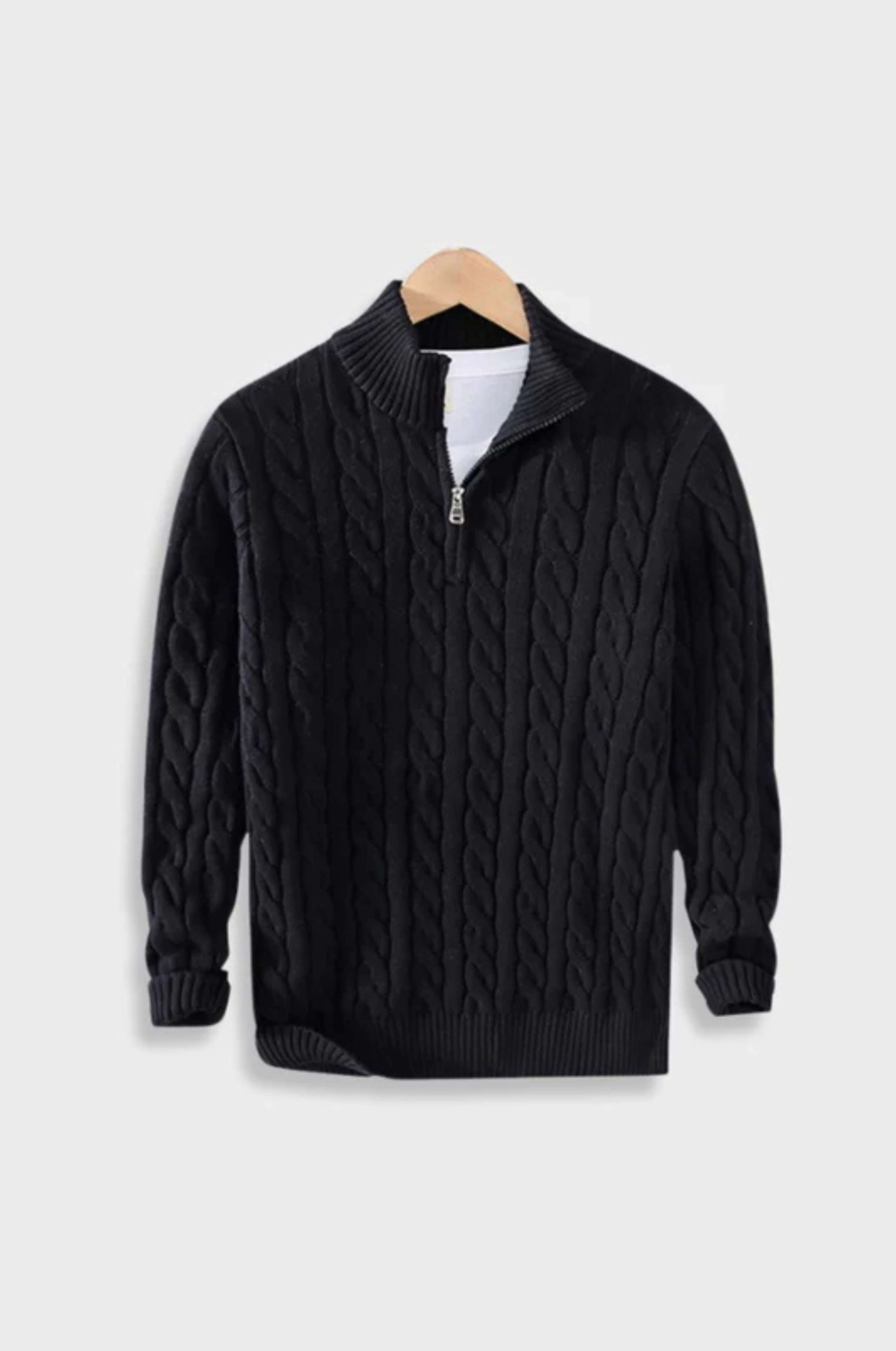 Pasano Cable Knit Zip Up