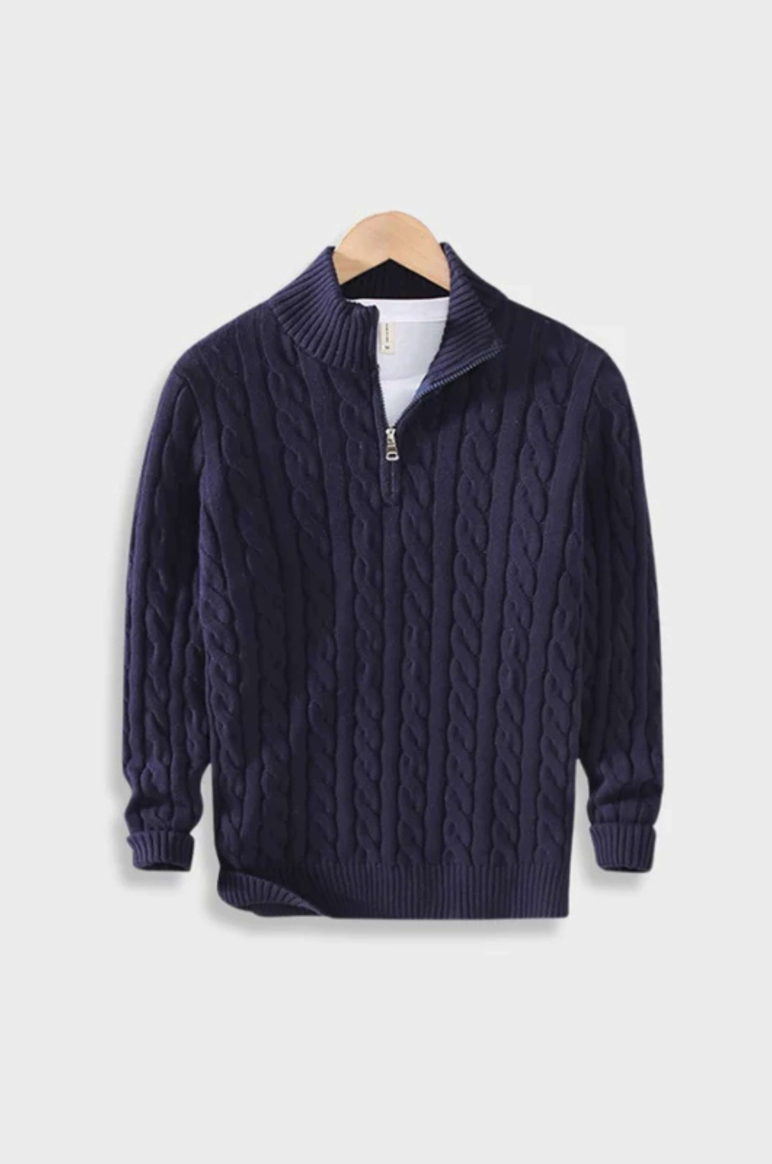 Pasano Cable Knit Zip Up