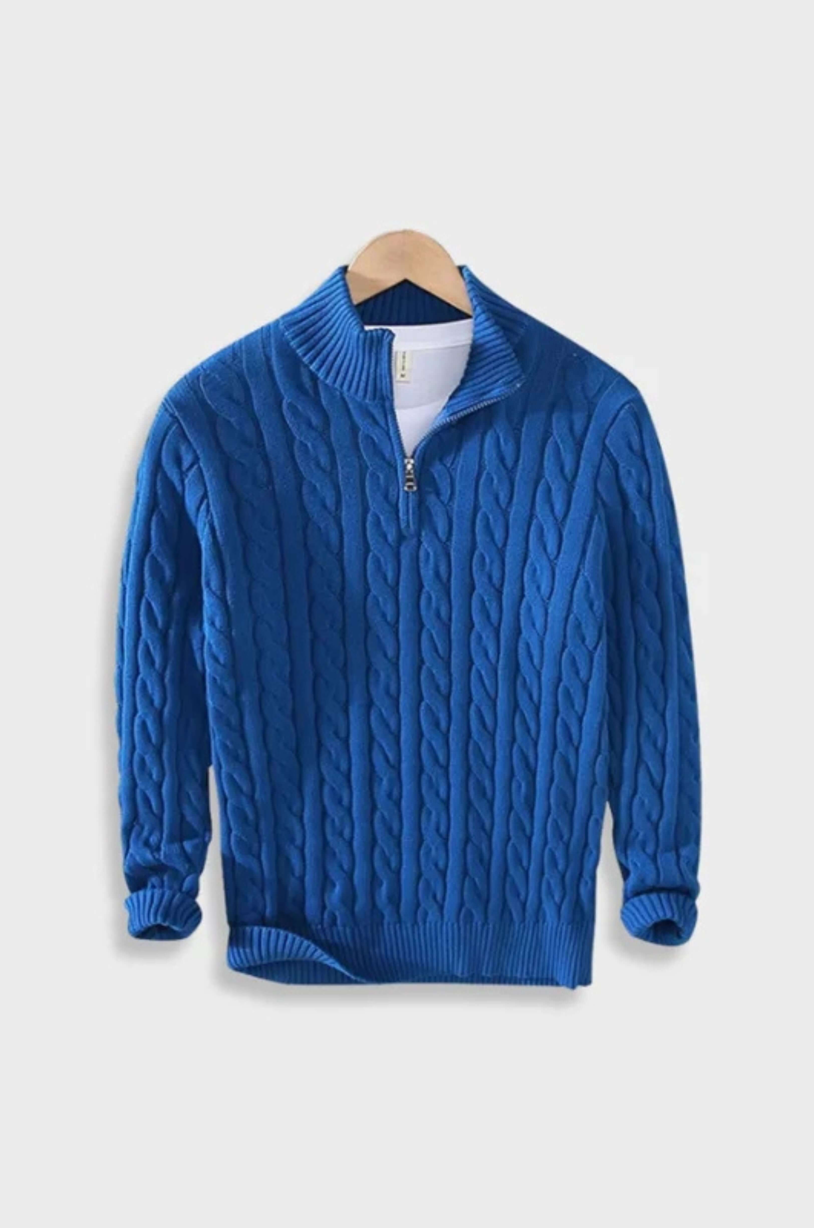 Pasano Cable Knit Zip Up