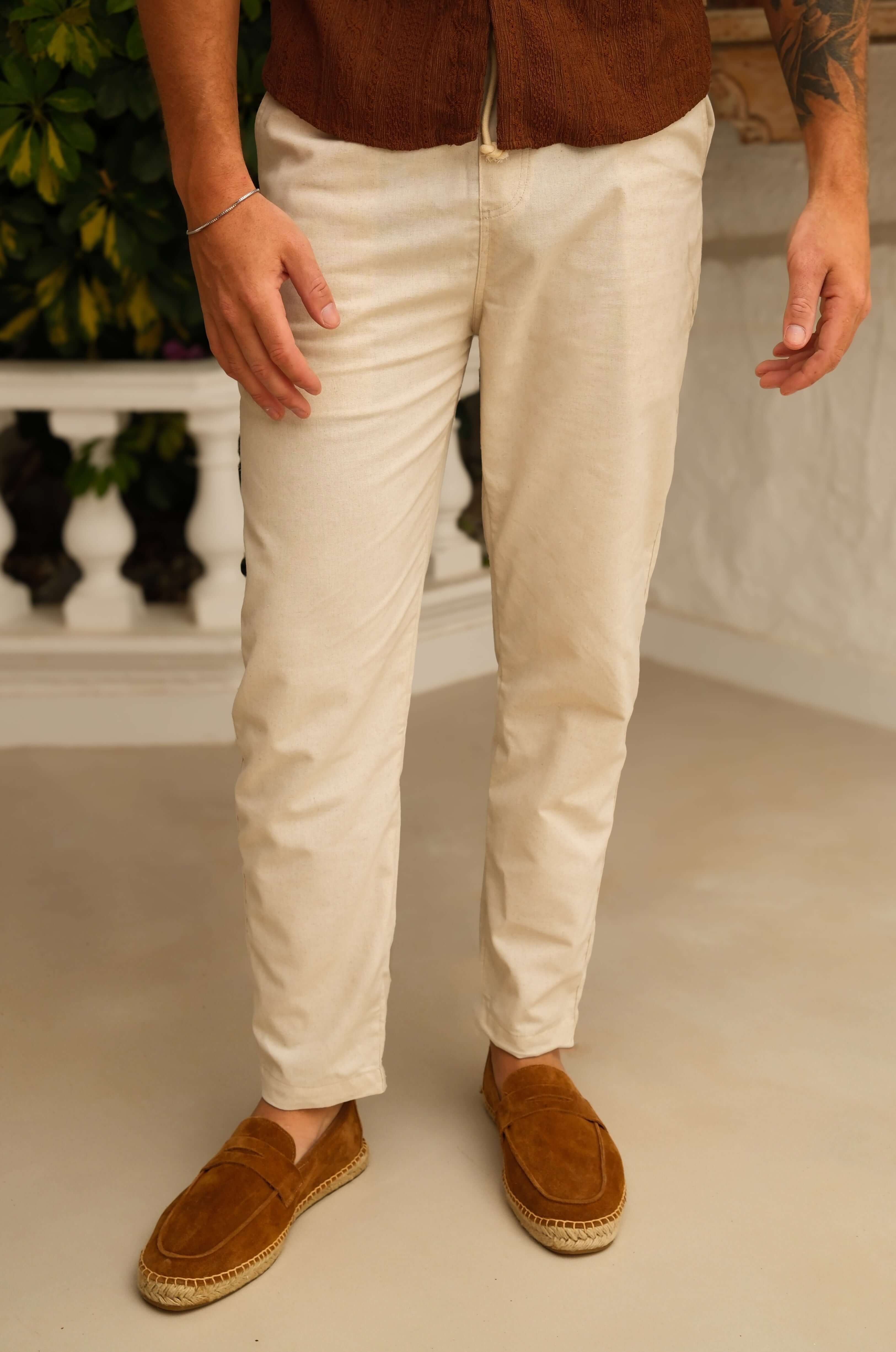 Leinen Sommer Pantalon