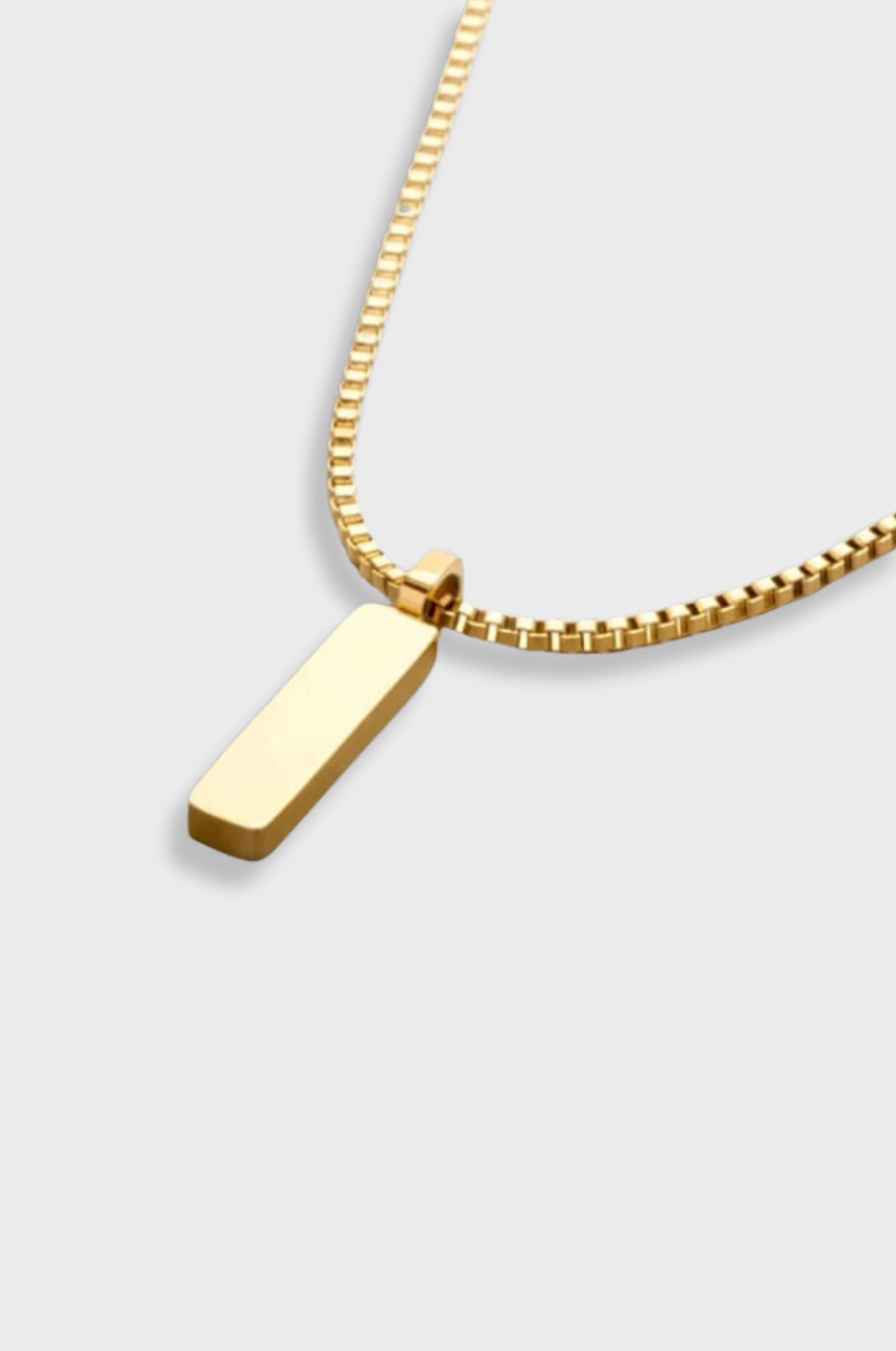 Minimalistische Rechteck Halskette