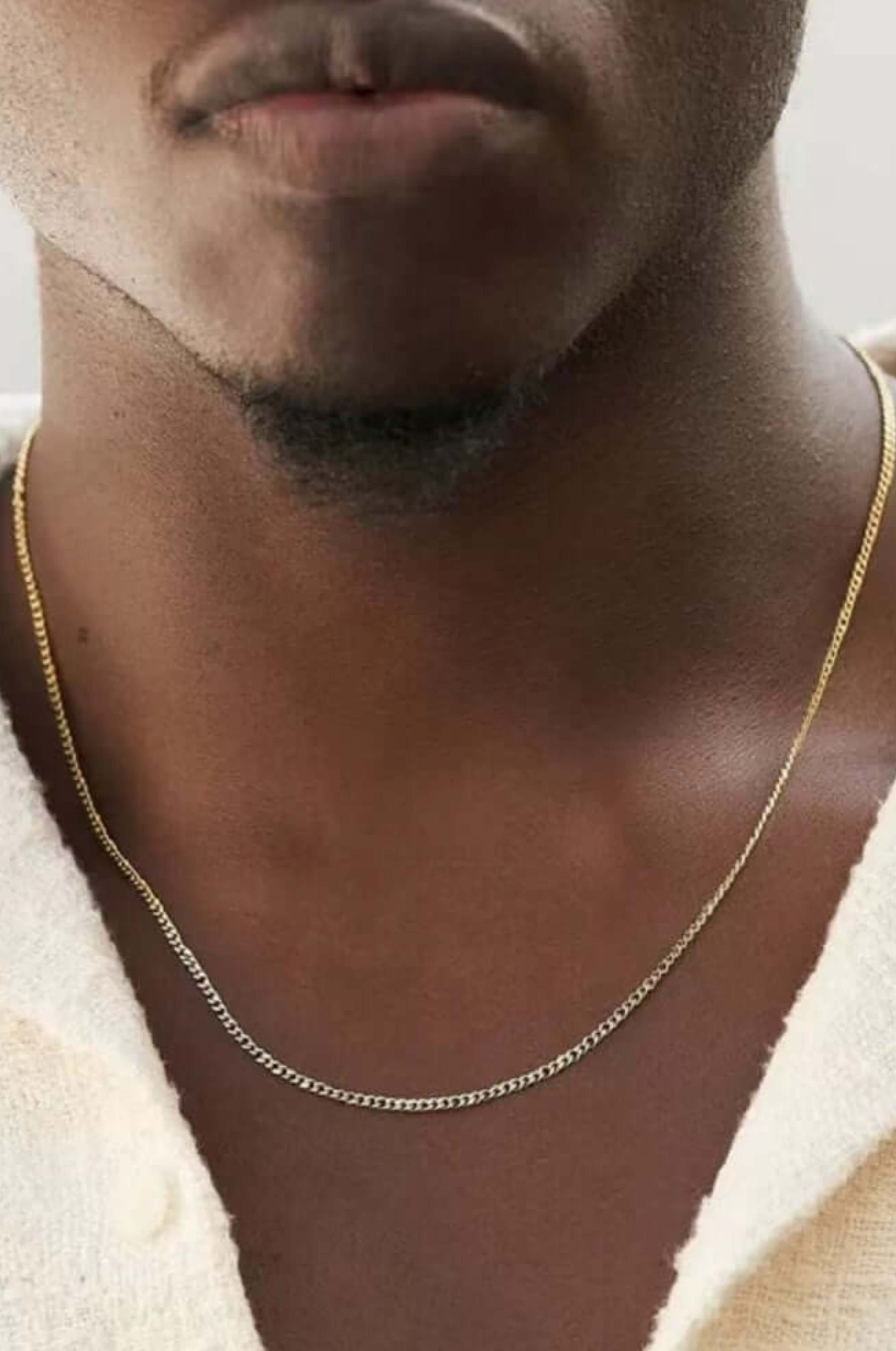 Minimalistische kubanische Halskette