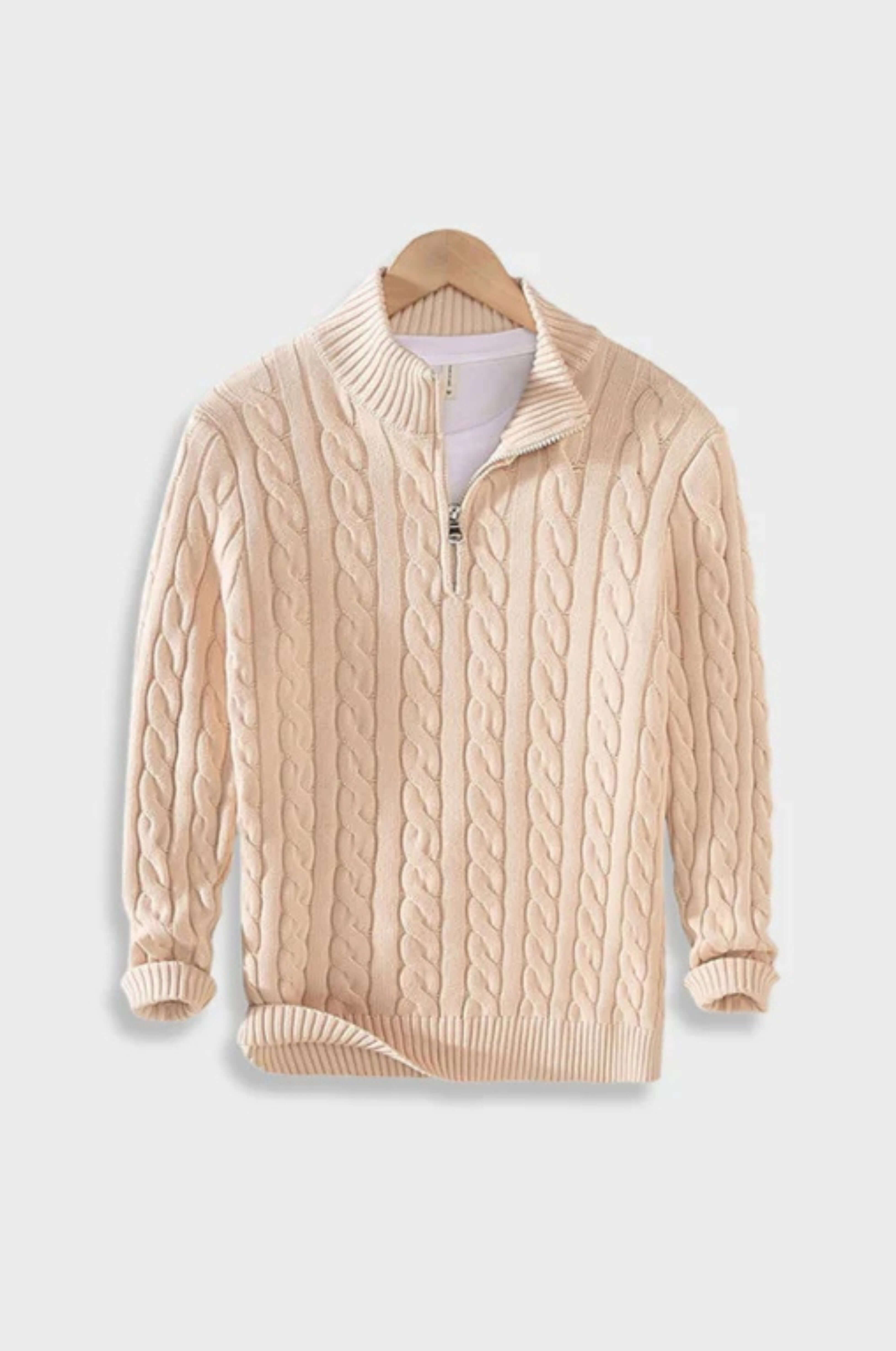 Pasano Cable Knit Zip Up