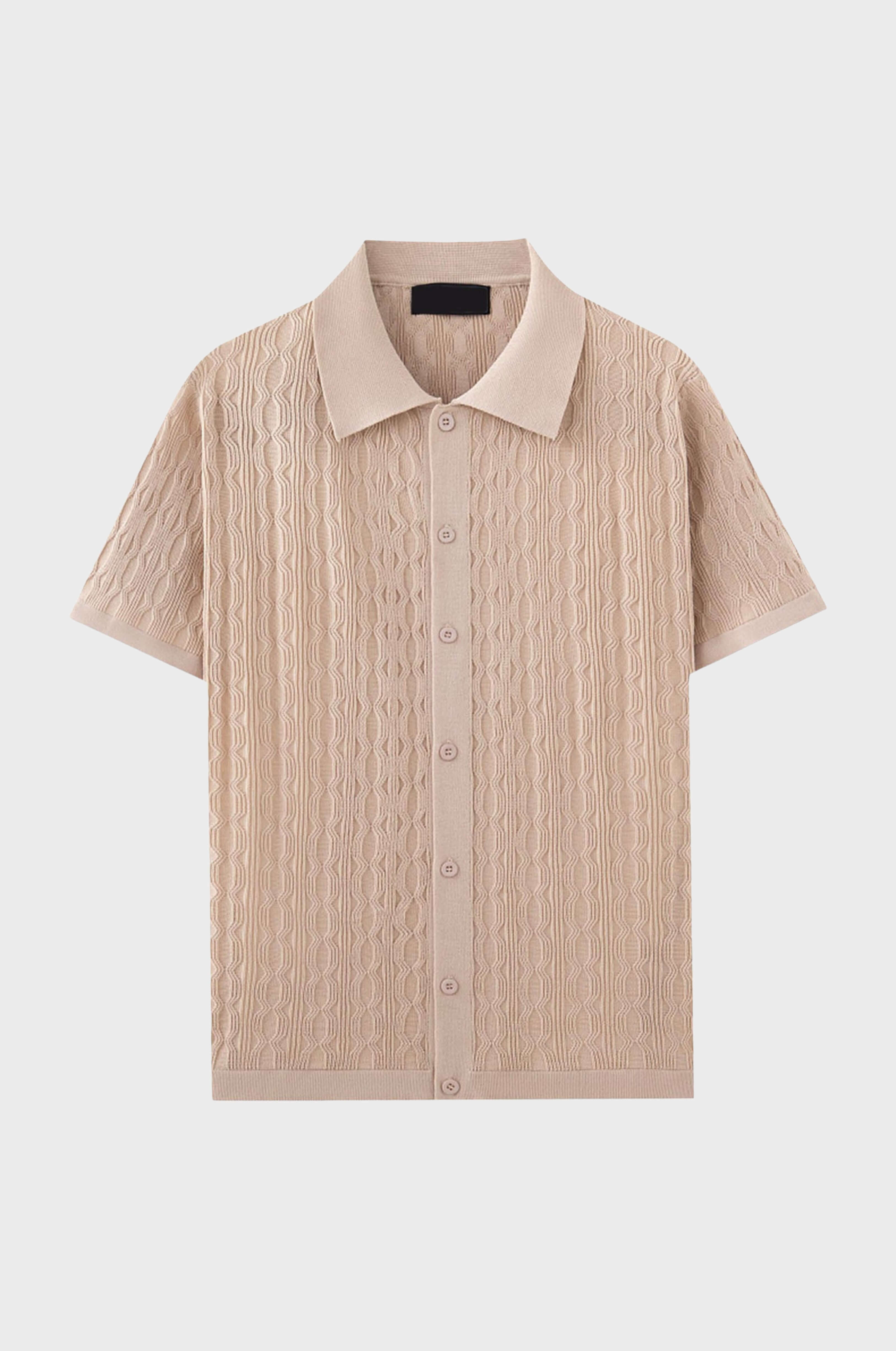 Knitted Button Up Shirt