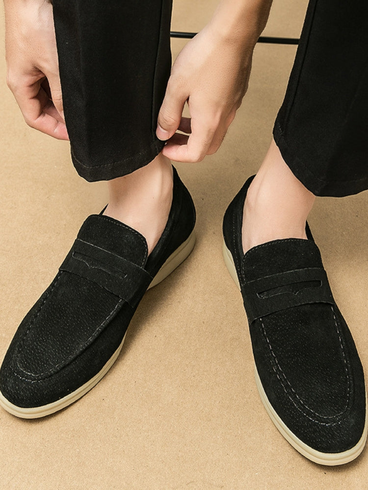 Suede Leather Loafers