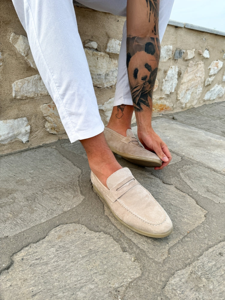 Suede Leather Loafers