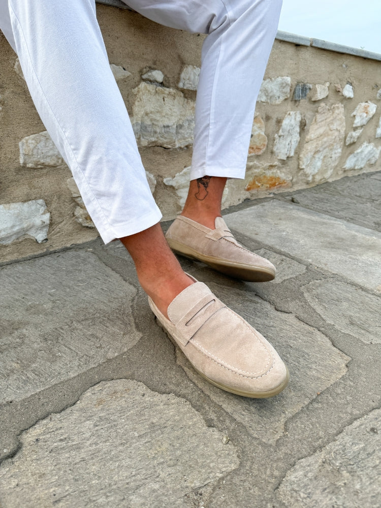 Suede Leather Loafers