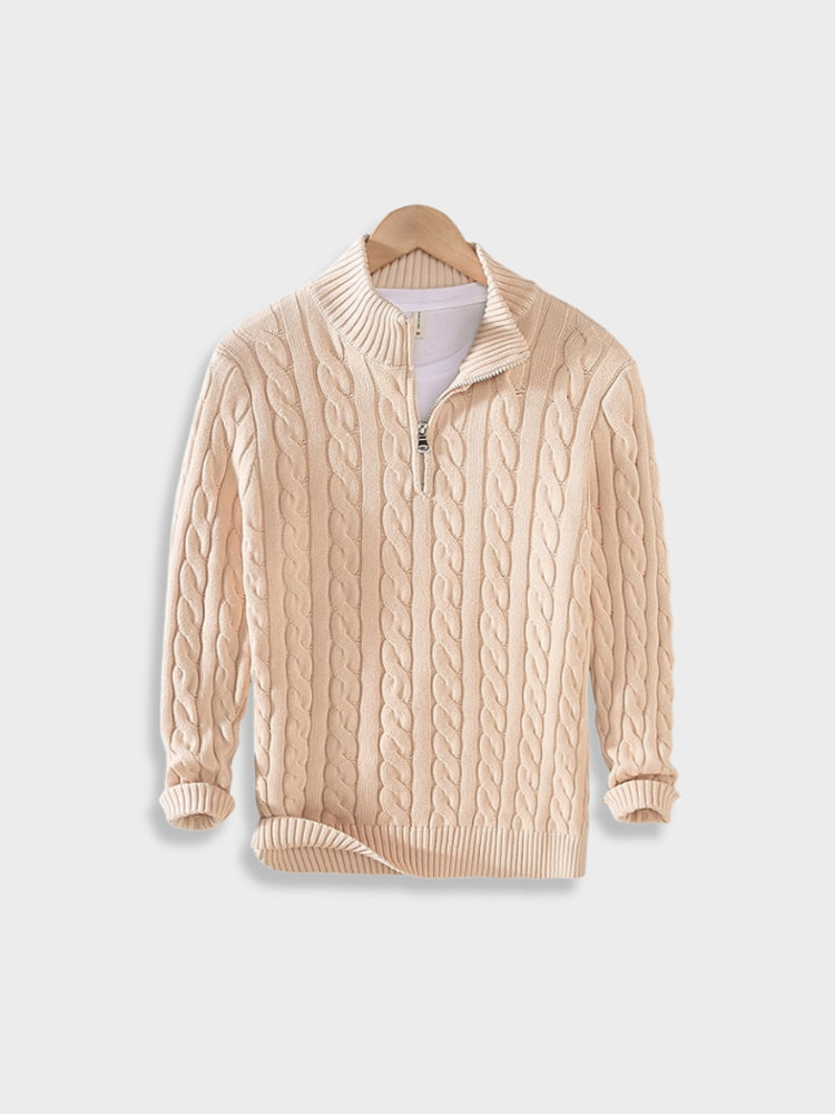 Pasano Cable Knit Zip Up