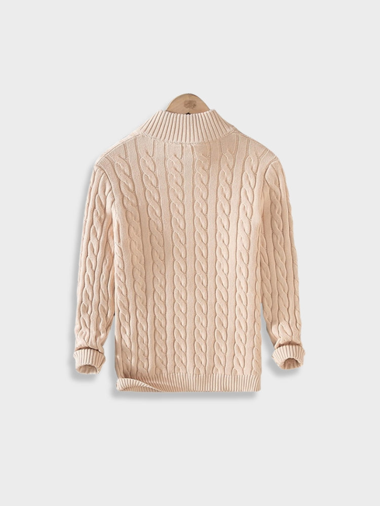 Pasano Cable Knit Zip Up