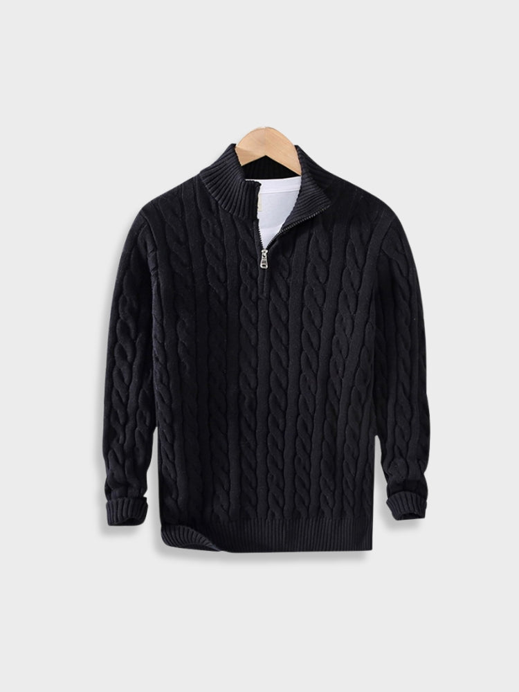 Pasano Cable Knit Zip Up