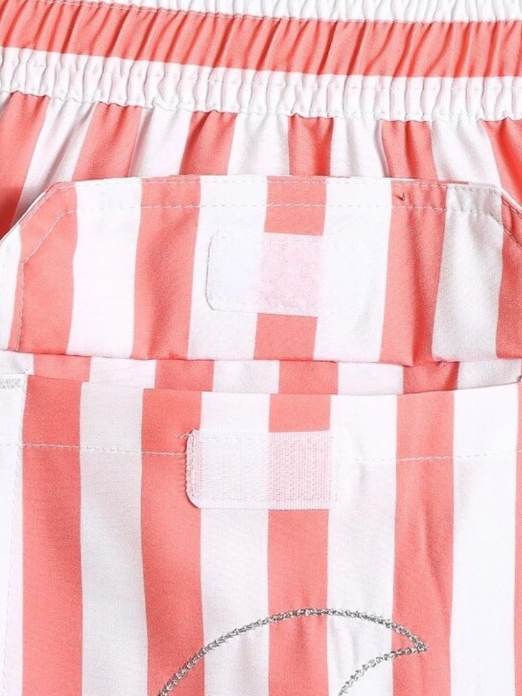 Striped Red Swimshort Monaco