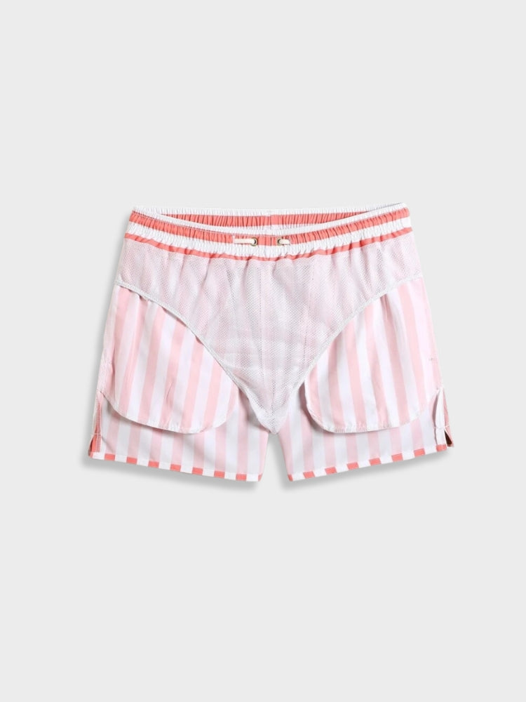 Striped Red Swimshort Monaco