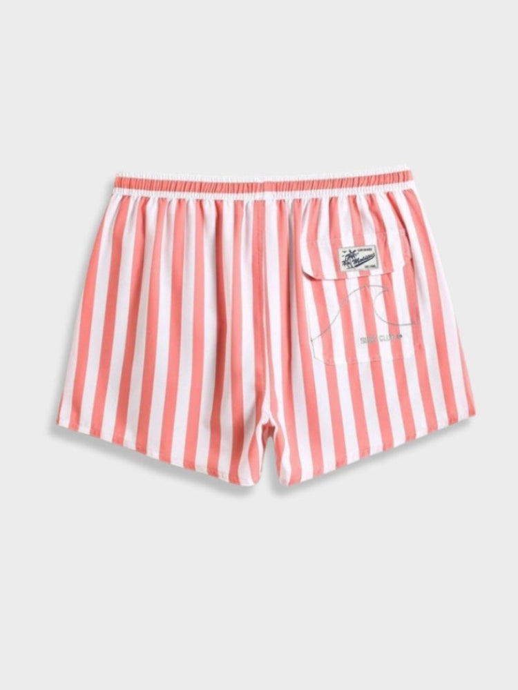 Striped Red Swimshort Monaco